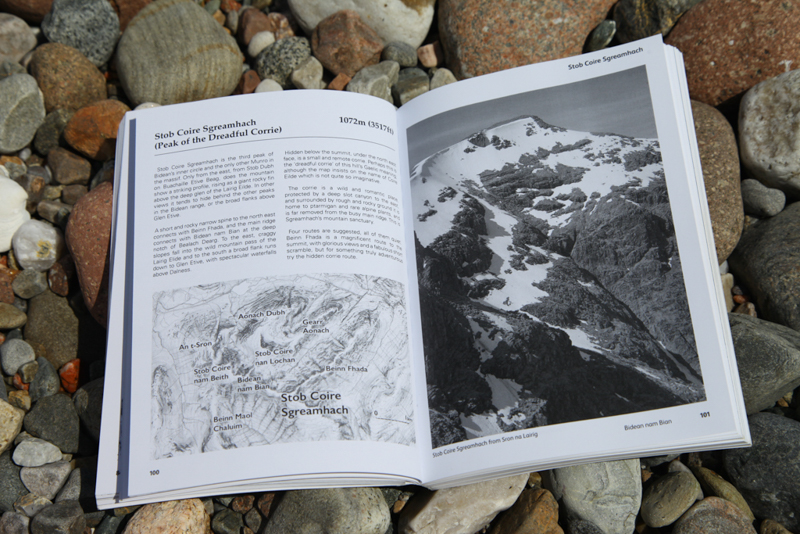 Open book, Bidean nan Bian and the Three Sisters of Glen Coe, chapter page