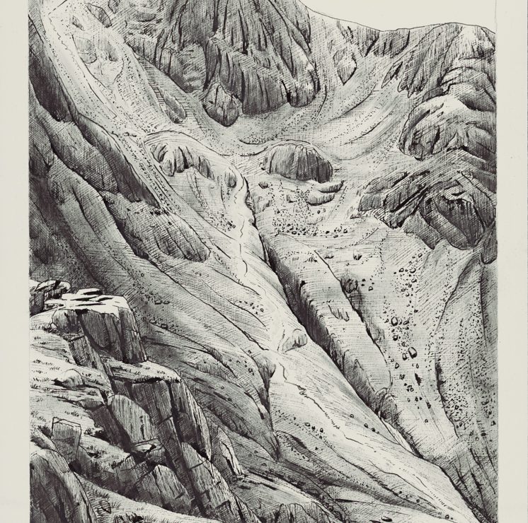 Drawing of Coire nam Beitheach
